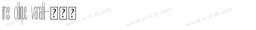 Bree Oblique Variabl字体转换